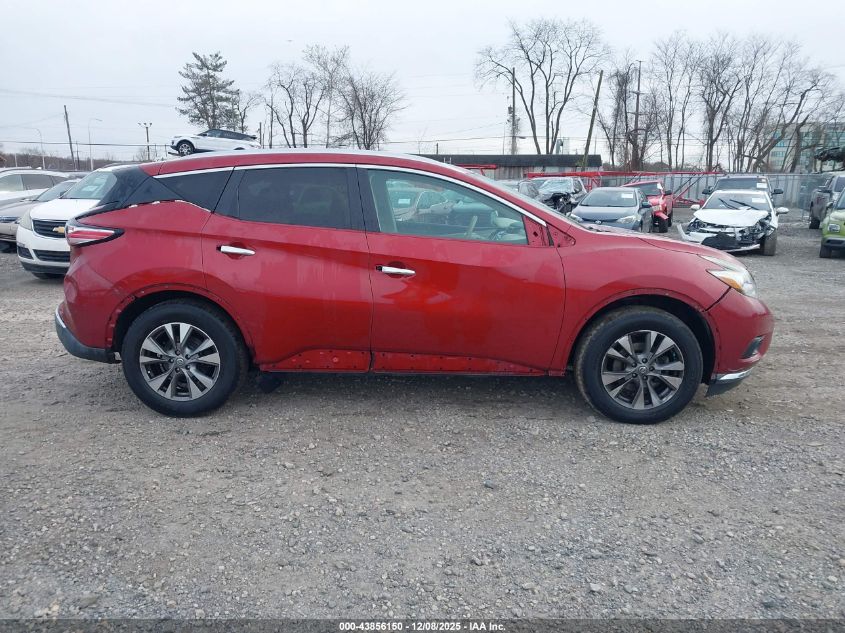 2015 Nissan Murano Sl VIN: 5N1AZ2MG9FN236411 Lot: 43856150