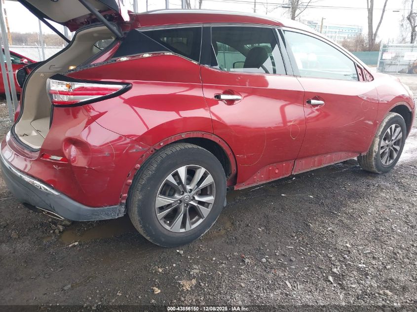 2015 Nissan Murano Sl VIN: 5N1AZ2MG9FN236411 Lot: 43856150