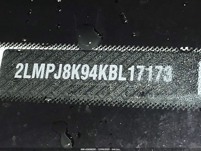 2019 Lincoln Nautilus Select VIN: 2LMPJ8K94KBL17173 Lot: 43856250