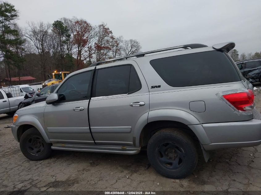 2005 Toyota Sequoia Sr5 V8 VIN: 5TDZT34A85S250688 Lot: 43856448