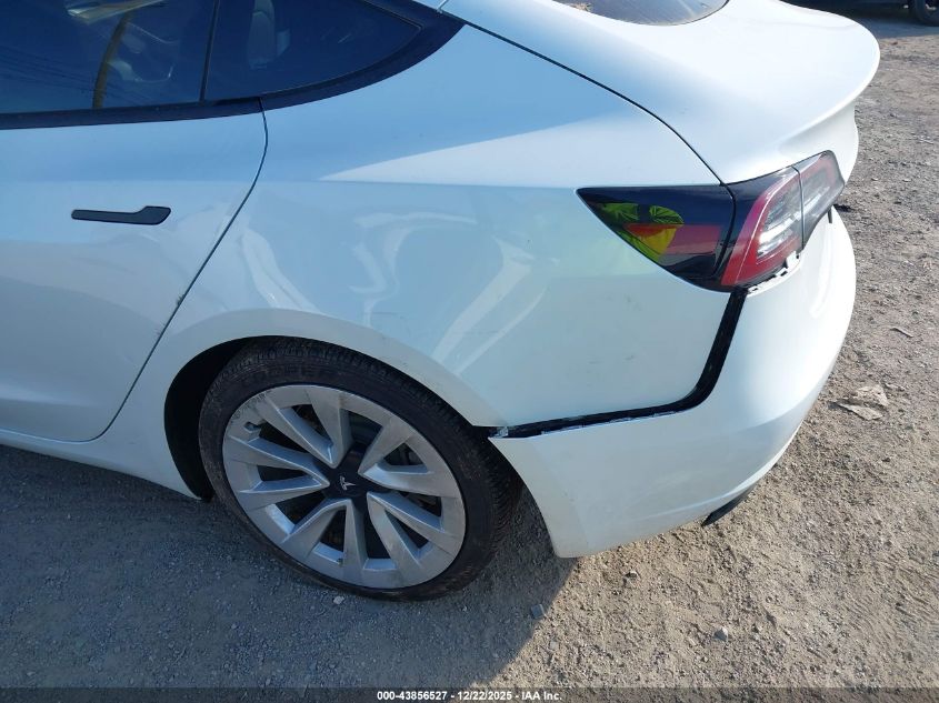 2023 Tesla Model 3 Rear-Wheel Drive VIN: 5YJ3E1EA8PF541492 Lot: 43856527