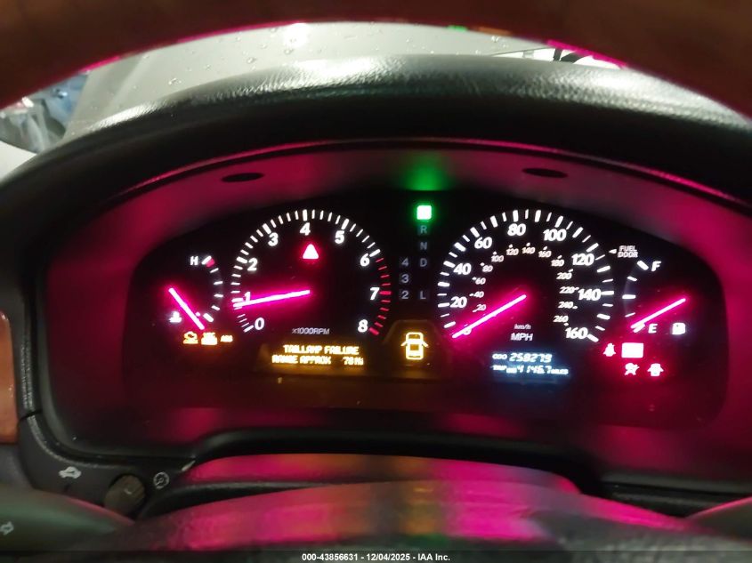 2001 Lexus Ls 430 VIN: JTHBN30F310031727 Lot: 43856631