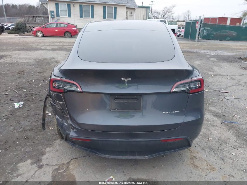2023 Tesla Model Y Awd/Long Range Dual Motor All-Wheel Drive VIN: 7SAYGDEE7PA147714 Lot: 43856635