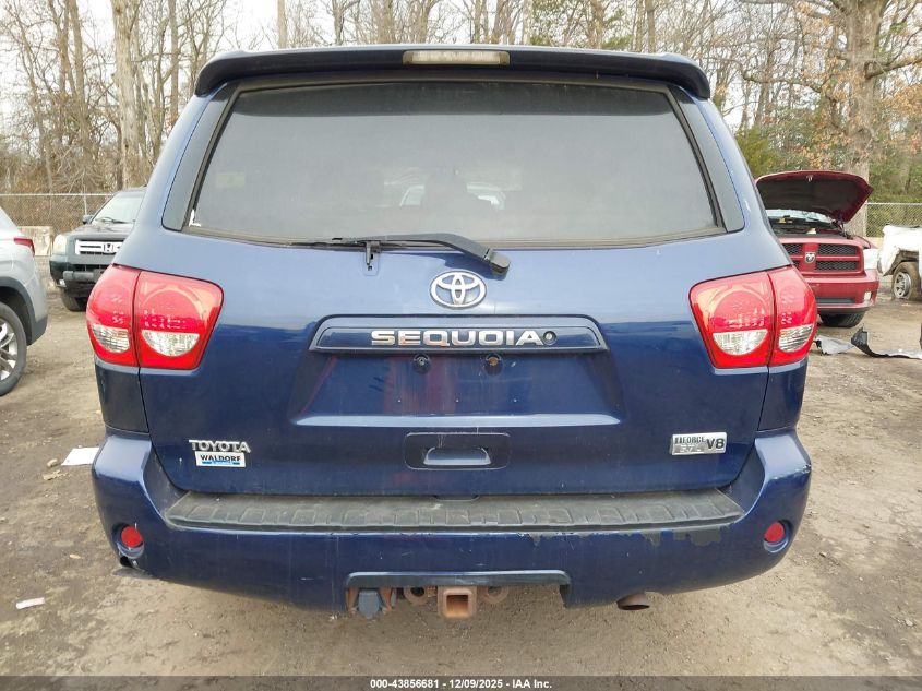 2008 Toyota Sequoia Sr5 5.7L V8 VIN: 5TDBY64A78S016258 Lot: 43856681