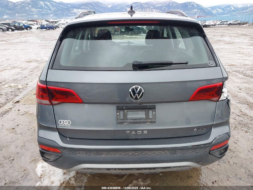 2024 Volkswagen Taos 1.5T S VIN: 3VV8X7B29RM123992 Lot: 43856696