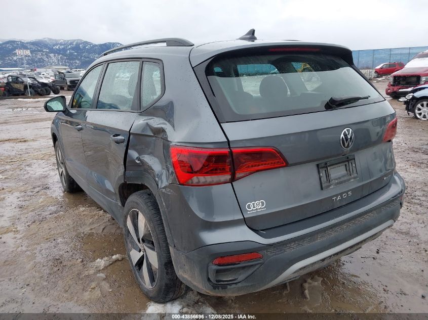 2024 Volkswagen Taos 1.5T S VIN: 3VV8X7B29RM123992 Lot: 43856696