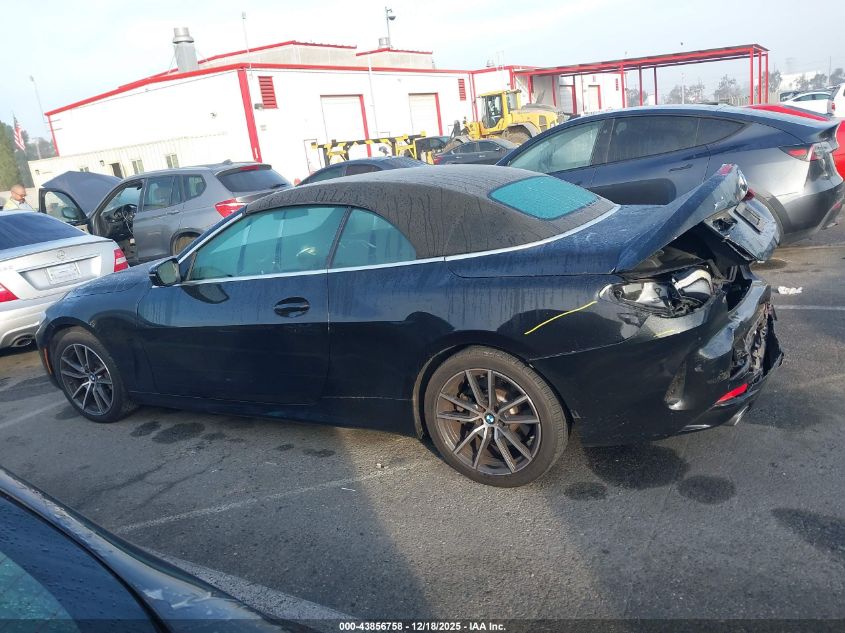 2025 BMW 430I xDrive VIN: WBA53DB00SCT01366 Lot: 43856758