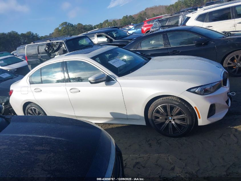2025 BMW 330I xDrive VIN: WBA23LA00SFV35195 Lot: 43856787