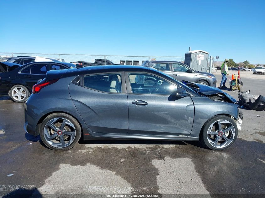 2019 Hyundai Veloster Turbo Ultimate VIN: KMHTH6AB5KU014864 Lot: 43856814