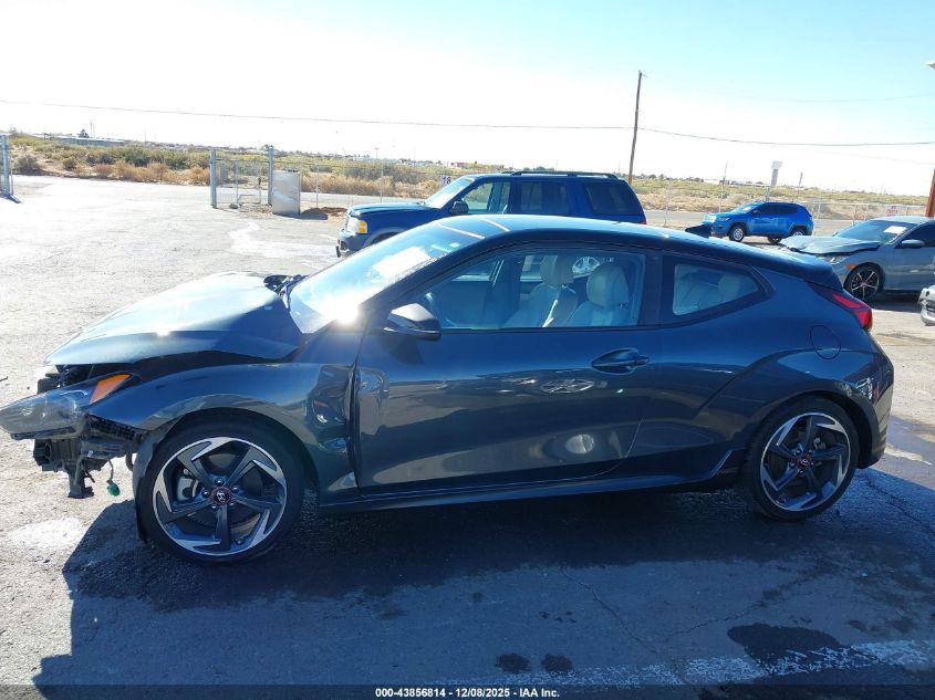2019 Hyundai Veloster Turbo Ultimate VIN: KMHTH6AB5KU014864 Lot: 43856814