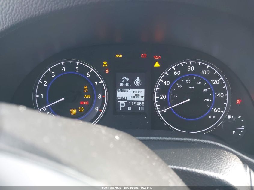 2013 Infiniti G37X VIN: JN1CV6AR7DM769143 Lot: 43857009