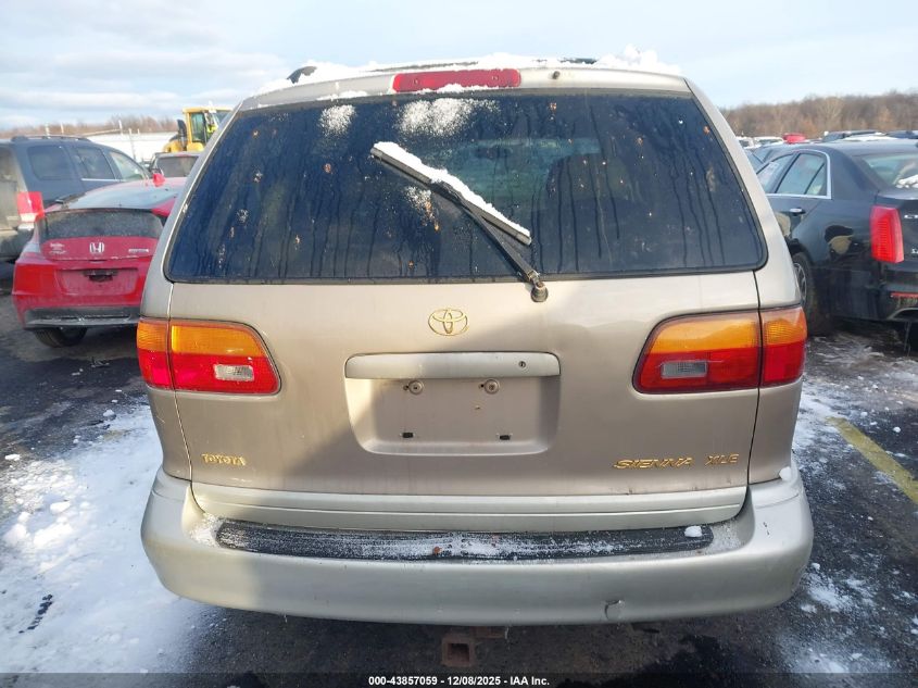 2000 Toyota Sienna Xle VIN: 4T3ZF13C6YU186958 Lot: 43857059