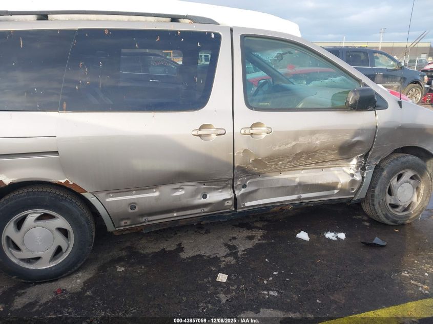 2000 Toyota Sienna Xle VIN: 4T3ZF13C6YU186958 Lot: 43857059