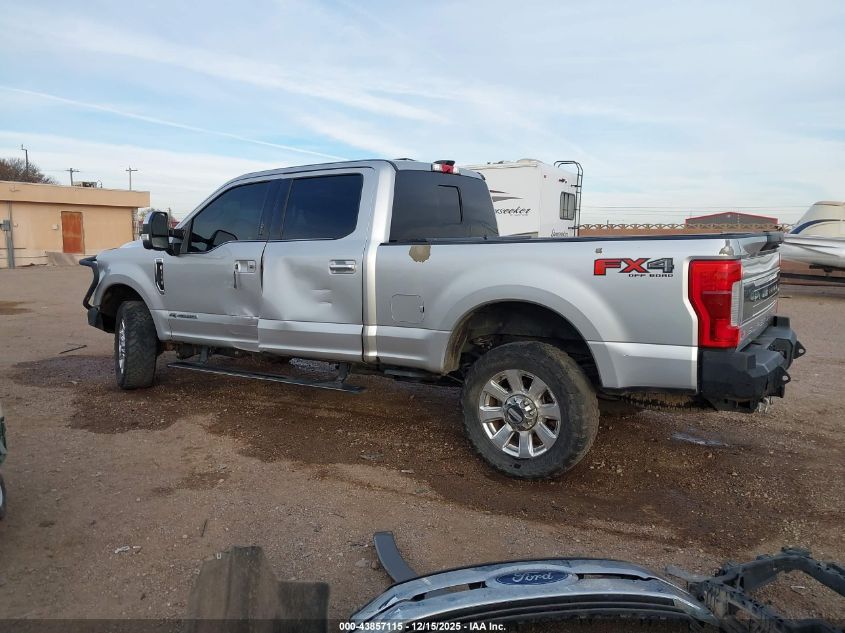 2019 Ford F-350 Platinum VIN: 1FT8W3BT3KEC67326 Lot: 43857115