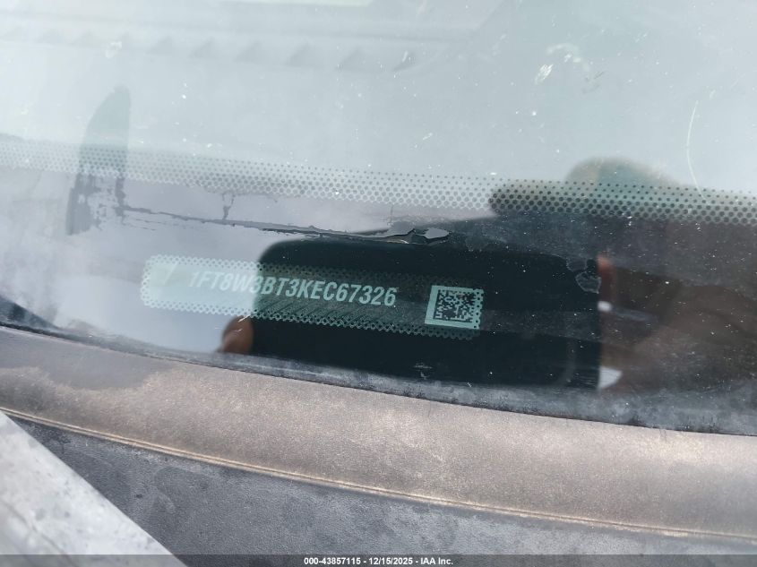 2019 Ford F-350 Platinum VIN: 1FT8W3BT3KEC67326 Lot: 43857115