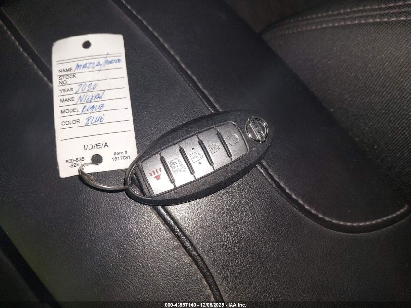 2020 Nissan Rogue Sv Intelligent Awd VIN: JN8AT2MV6LW105841 Lot: 43857140