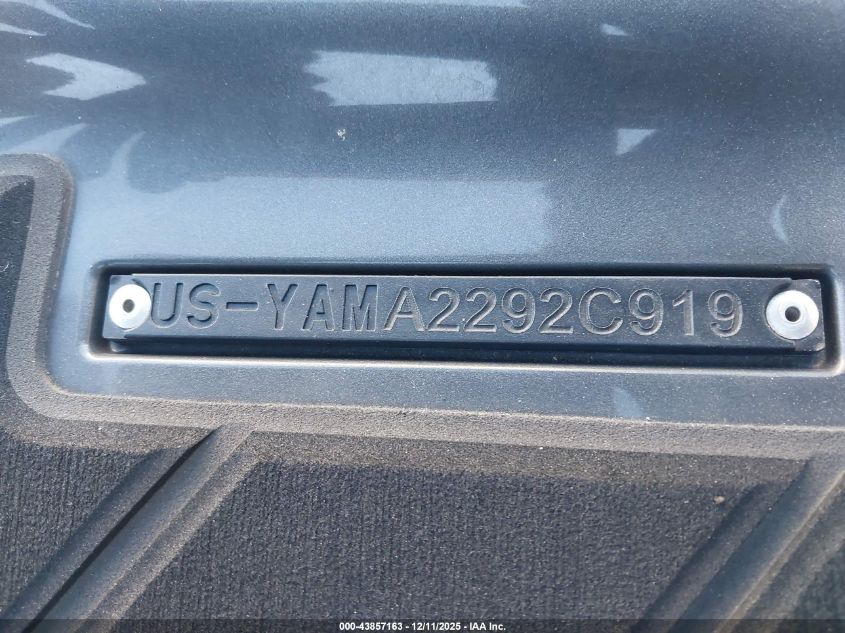 2019 Yamaha Ho Crusier VIN: 00000YAMA2292C919 Lot: 43857163