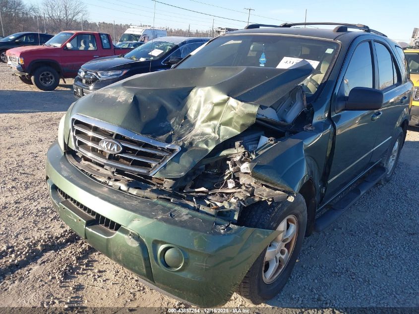 2007 Kia Sorento Lx VIN: KNDJD736975668040 Lot: 43857254