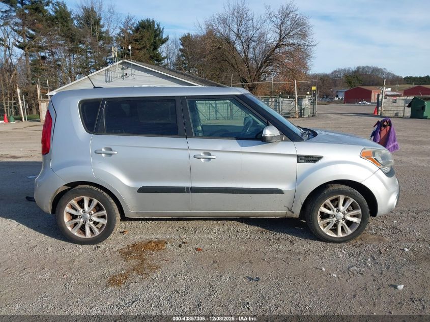 2012 Kia Soul + VIN: KNDJT2A68C7394885 Lot: 43857306