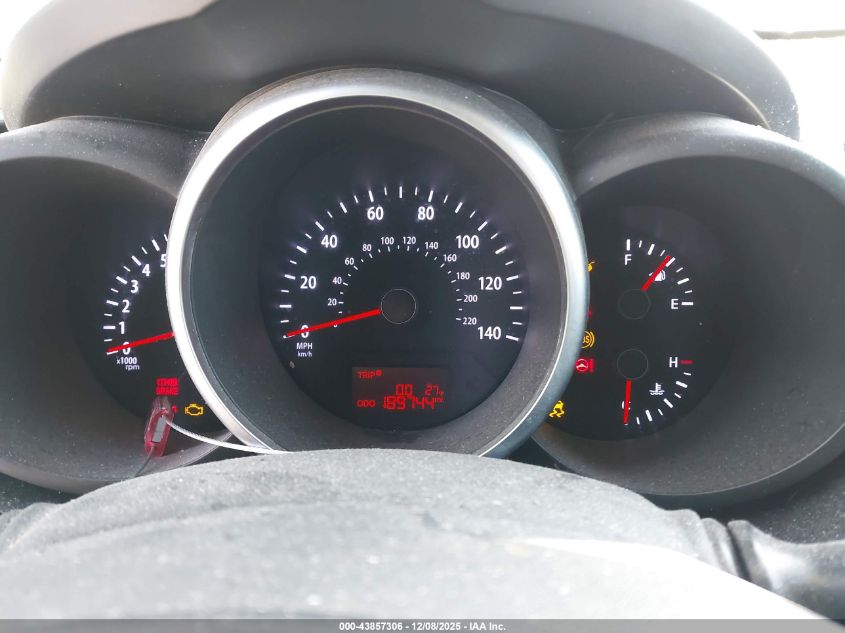 2012 Kia Soul + VIN: KNDJT2A68C7394885 Lot: 43857306