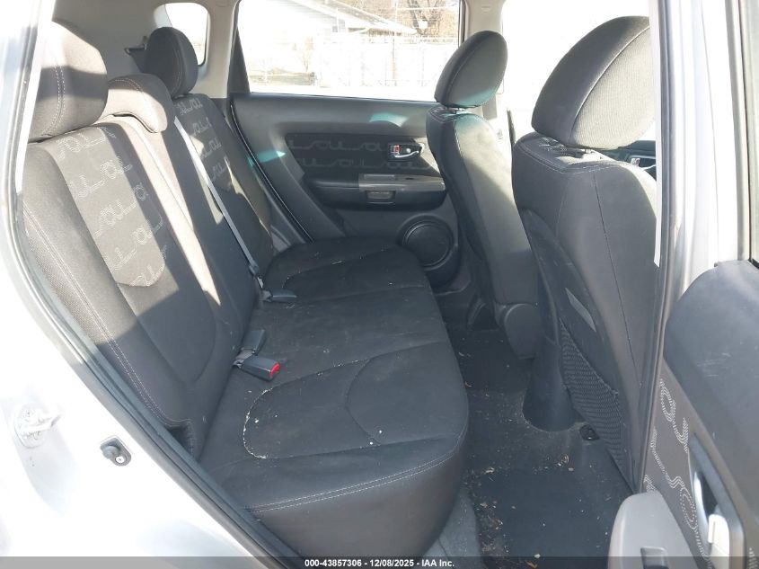 2012 Kia Soul + VIN: KNDJT2A68C7394885 Lot: 43857306