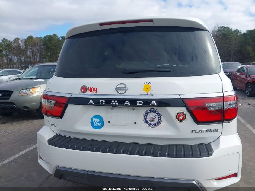 2022 Nissan Armada Platinum 2Wd VIN: JN8AY2DA7N9392851 Lot: 43857309