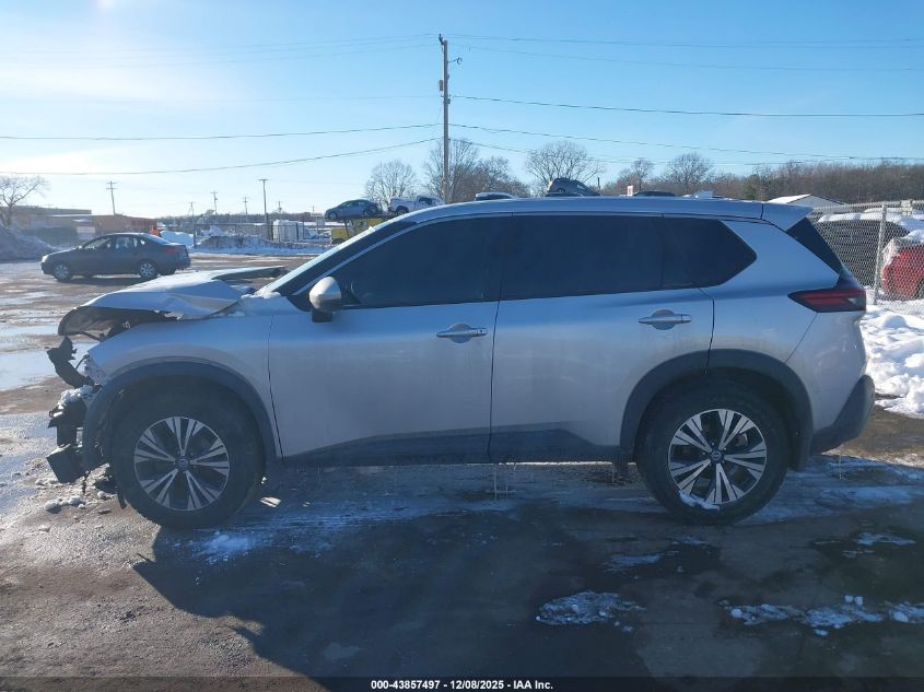 2021 Nissan Rogue Sv Intelligent Awd VIN: 5N1AT3BB7MC822631 Lot: 43857497