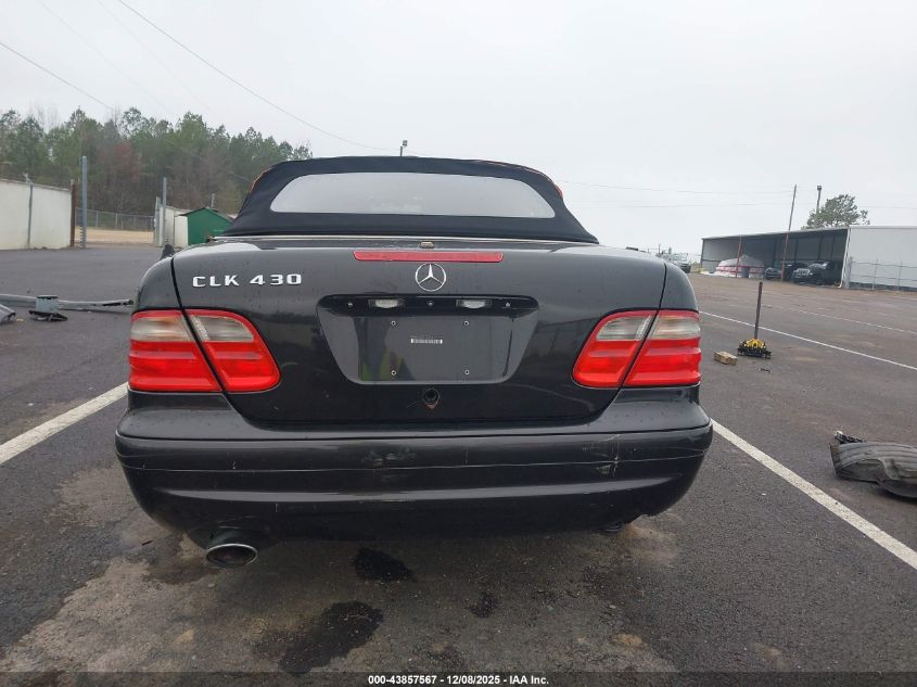 2003 Mercedes-Benz Clk 430 VIN: WDBLK70GX3T141575 Lot: 43857567