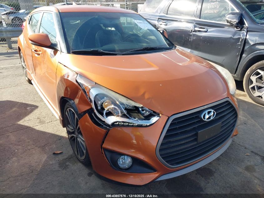 2016 Hyundai Veloster Turbo VIN: KMHTC6AE5GU292907 Lot: 43857576