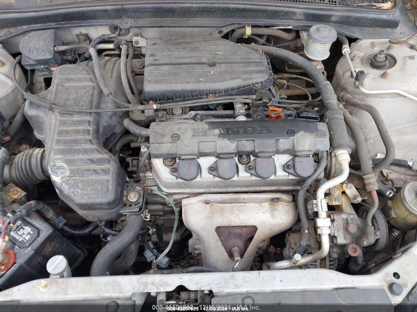 2003 Honda Civic Lx VIN: 2HGES16503H548705 Lot: 43857695