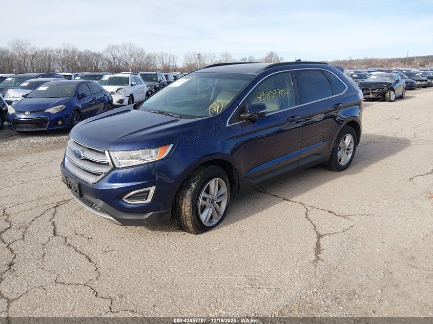 Vin: 2fmpk4j90gbc42319, lot: 44353225, ford edge sel 20162