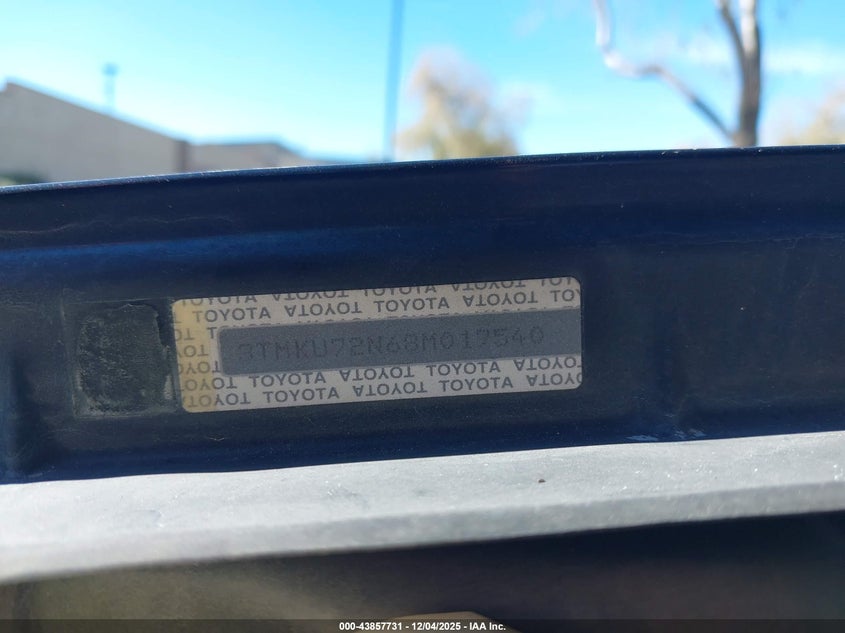 3TMKU72N68M017540 2008 TOYOTA TACOMA photo no. 9