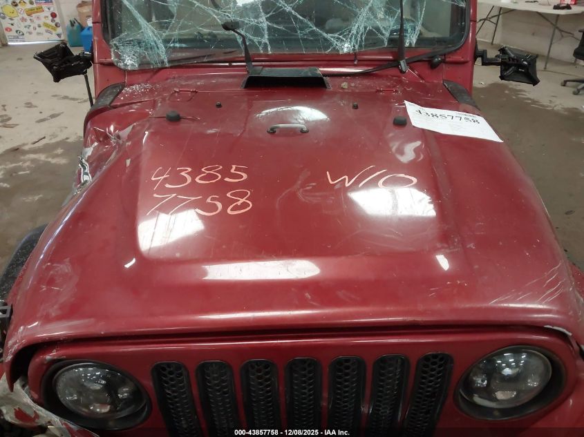 1999 Jeep Wrangler Se VIN: 1J4FY29P5XP407399 Lot: 43857758