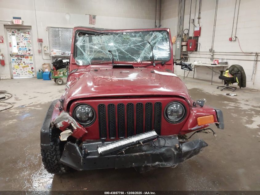 1999 Jeep Wrangler Se VIN: 1J4FY29P5XP407399 Lot: 43857758