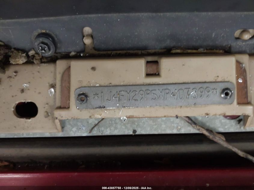 1999 Jeep Wrangler Se VIN: 1J4FY29P5XP407399 Lot: 43857758