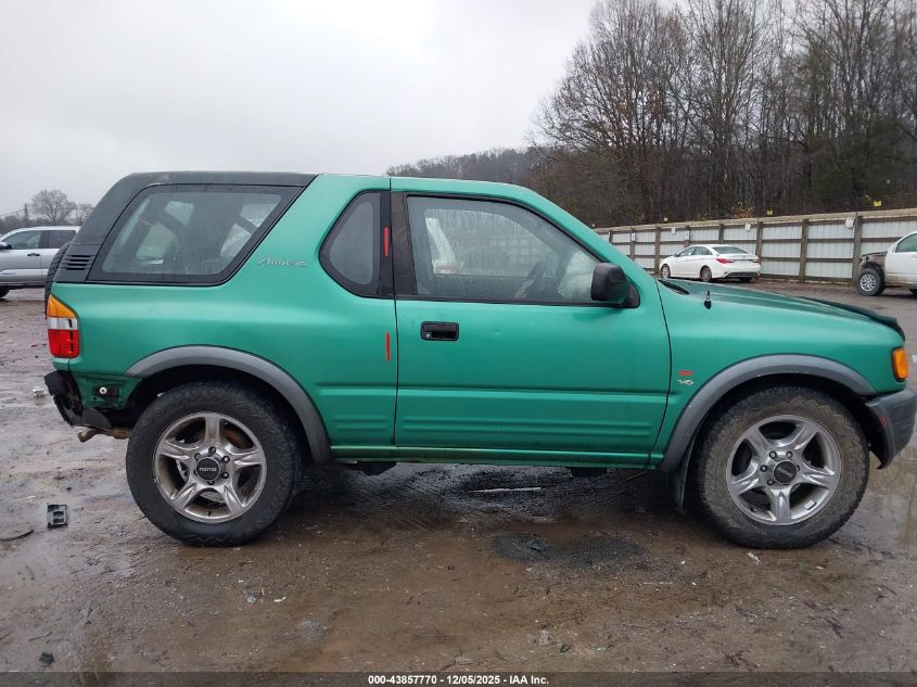 1999 Isuzu Amigo S 3.2L V6 Hard Top/S 3.2L V6 Soft Top VIN: 4S2CM57WXX4304890 Lot: 43857770