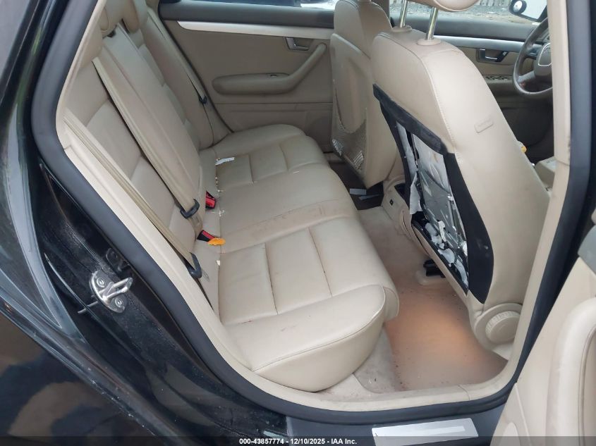 2007 Audi A4 2.0T VIN: WAUAF78E67A259119 Lot: 43857774