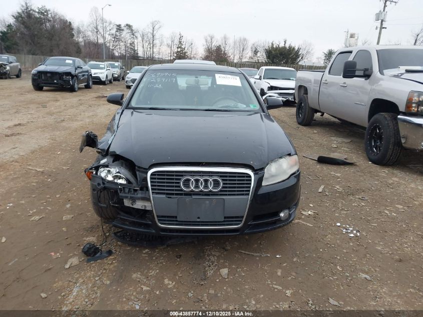 2007 Audi A4 2.0T VIN: WAUAF78E67A259119 Lot: 43857774