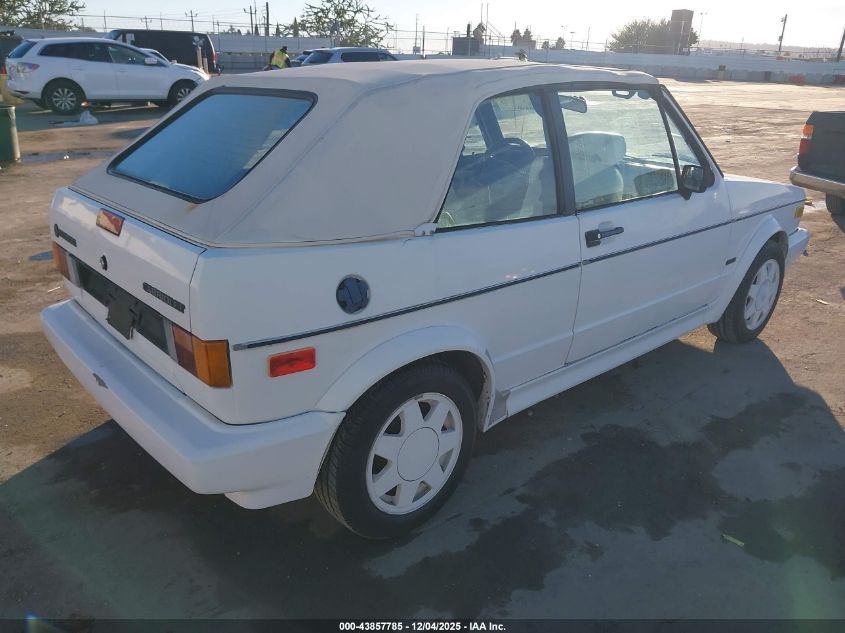 1992 Volkswagen Cabriolet