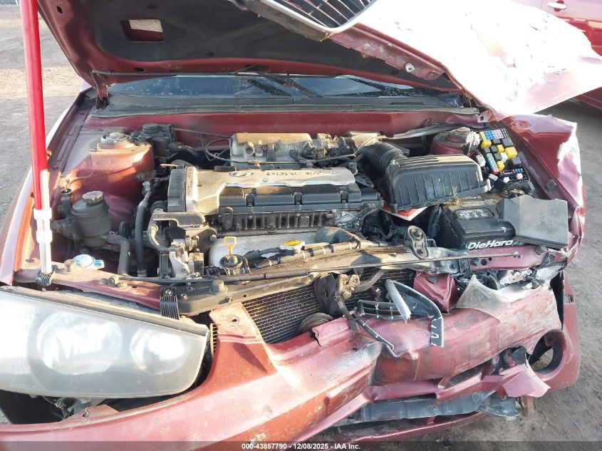 2002 Hyundai Elantra Gls VIN: KMHDN45D62U326656 Lot: 43857790