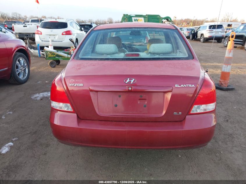 2002 Hyundai Elantra Gls VIN: KMHDN45D62U326656 Lot: 43857790