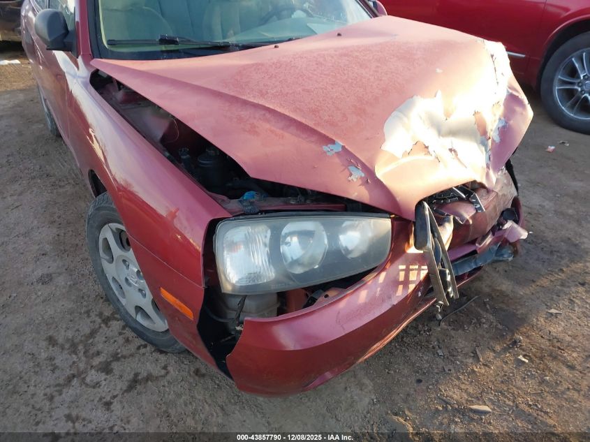 2002 Hyundai Elantra Gls VIN: KMHDN45D62U326656 Lot: 43857790