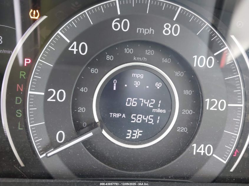 2016 Honda Cr-V Lx VIN: 2HKRM4H38GH651309 Lot: 43857793