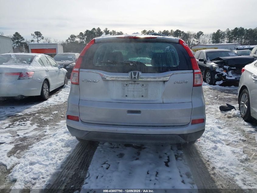 2016 Honda Cr-V Lx VIN: 2HKRM4H38GH651309 Lot: 43857793