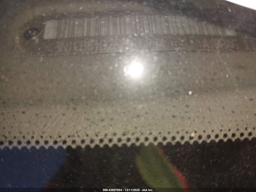 2006 Nissan Sentra 1.8S VIN: 3N1CB51D26L510984 Lot: 43857804