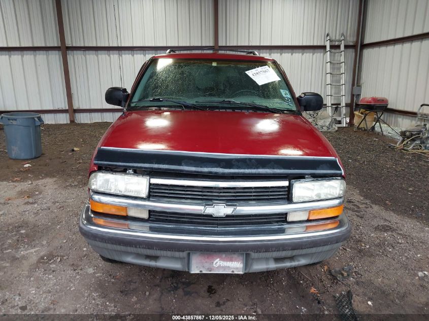 1998 Chevrolet Blazer Ls VIN: 1GNCS13W4W2131157 Lot: 43857867