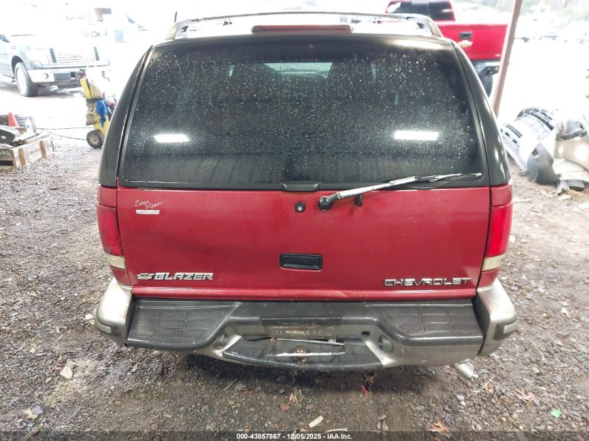1998 Chevrolet Blazer Ls VIN: 1GNCS13W4W2131157 Lot: 43857867