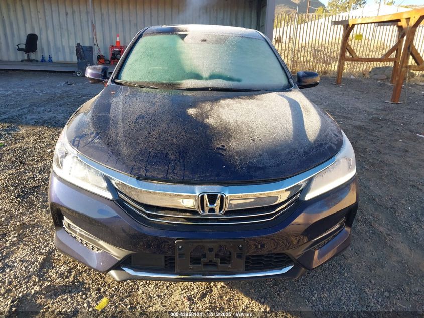 2017 Honda Accord Ex VIN: 1HGCR2F09HA075602 Lot: 43858124