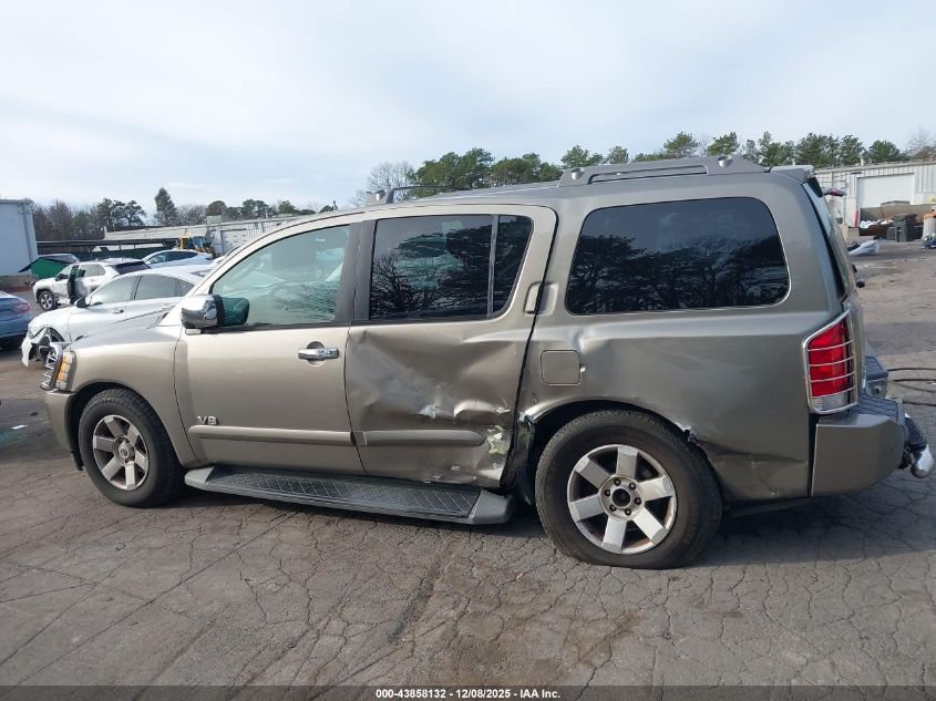 2006 Nissan Armada Le VIN: 5N1AA08B56N708498 Lot: 43858132