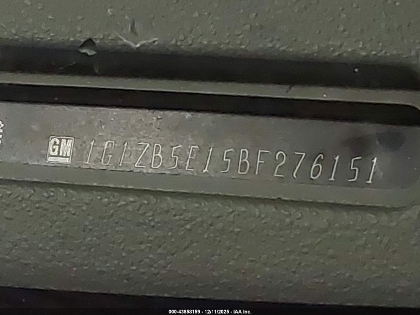 2011 Chevrolet Malibu Ls VIN: 1G1ZB5E15BF276151 Lot: 43858159